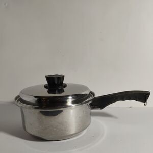 Lustre Craft Special Alloy Stainless 2 Qt Saucepan Saute Pot Pan & Lid USA Made